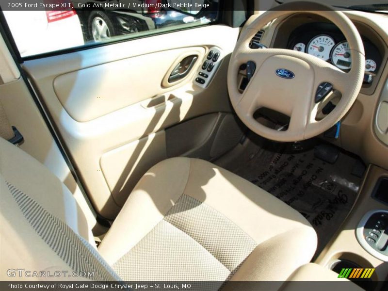 Gold Ash Metallic / Medium/Dark Pebble Beige 2005 Ford Escape XLT
