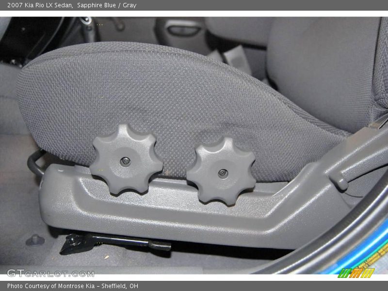 Sapphire Blue / Gray 2007 Kia Rio LX Sedan