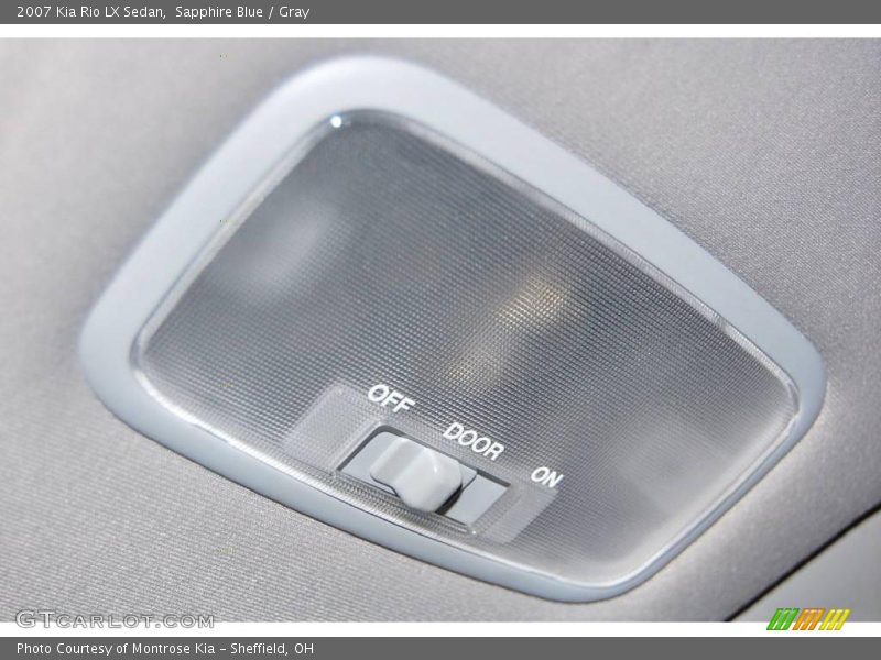 Sapphire Blue / Gray 2007 Kia Rio LX Sedan