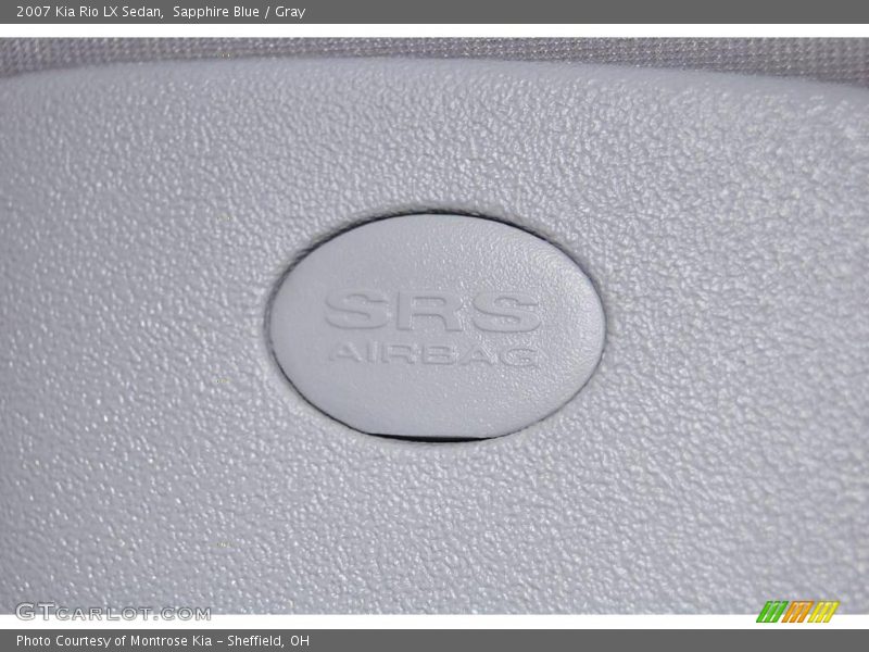 Sapphire Blue / Gray 2007 Kia Rio LX Sedan