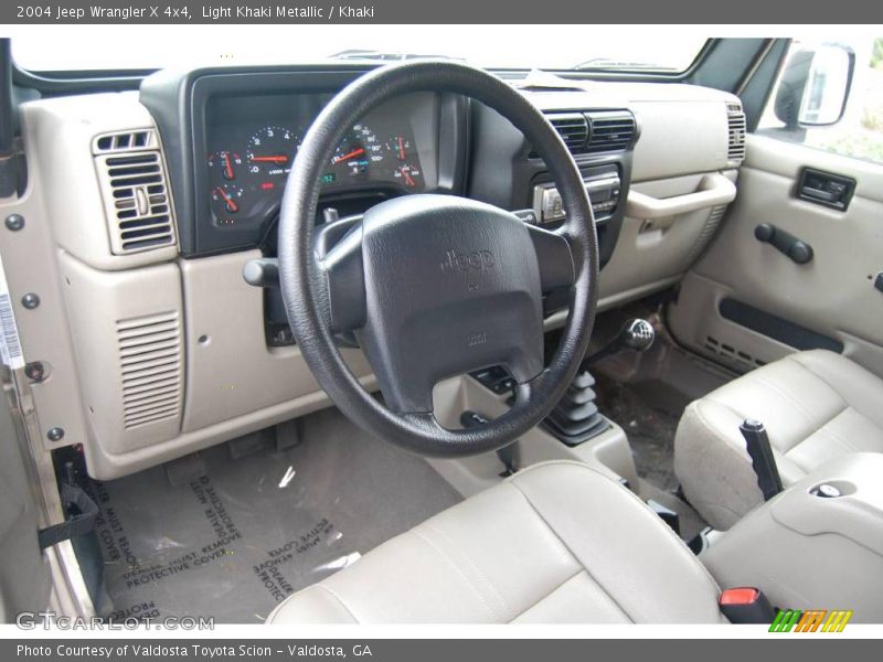 Light Khaki Metallic / Khaki 2004 Jeep Wrangler X 4x4