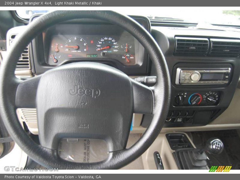 Light Khaki Metallic / Khaki 2004 Jeep Wrangler X 4x4