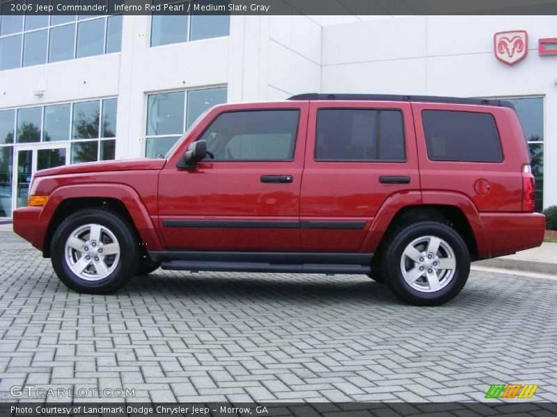 Inferno Red Pearl / Medium Slate Gray 2006 Jeep Commander