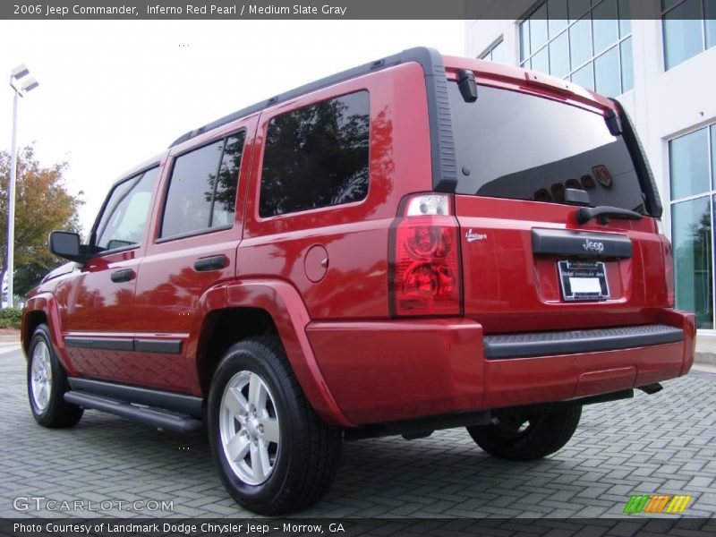 Inferno Red Pearl / Medium Slate Gray 2006 Jeep Commander