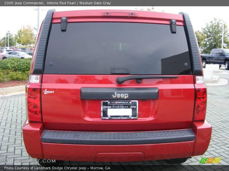 Inferno Red Pearl / Medium Slate Gray 2006 Jeep Commander