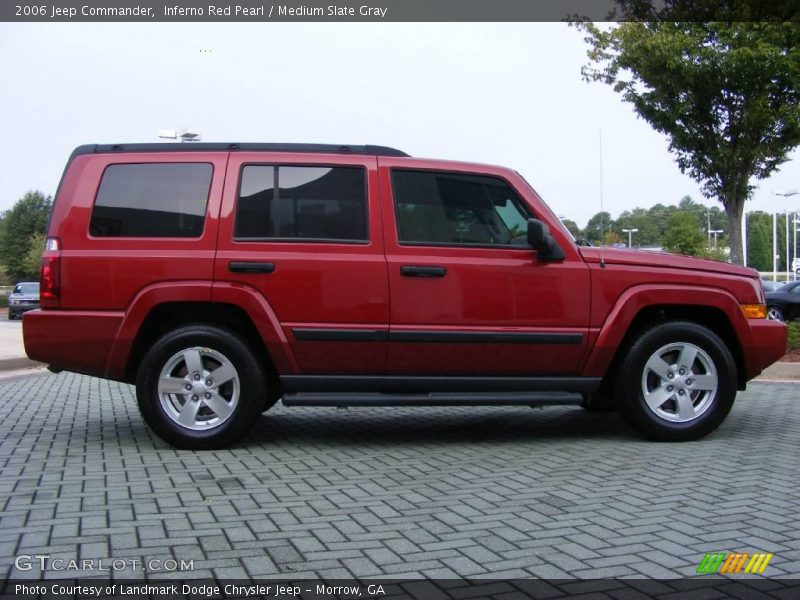 Inferno Red Pearl / Medium Slate Gray 2006 Jeep Commander