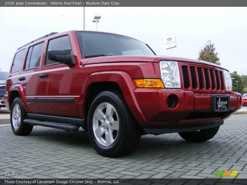 Inferno Red Pearl / Medium Slate Gray 2006 Jeep Commander