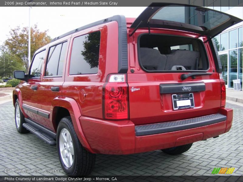 Inferno Red Pearl / Medium Slate Gray 2006 Jeep Commander
