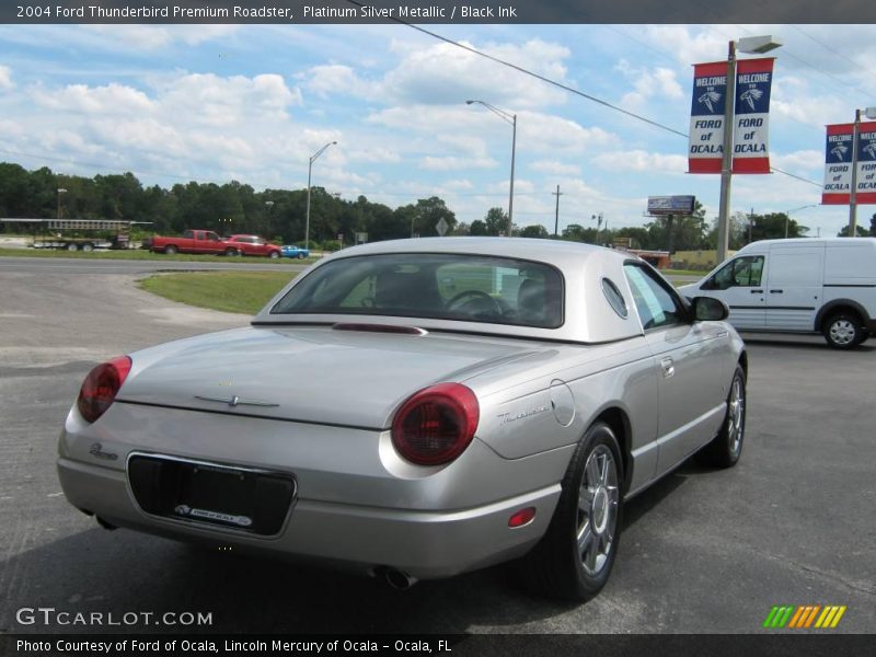 Platinum Silver Metallic / Black Ink 2004 Ford Thunderbird Premium Roadster