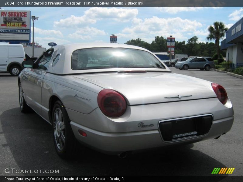 Platinum Silver Metallic / Black Ink 2004 Ford Thunderbird Premium Roadster