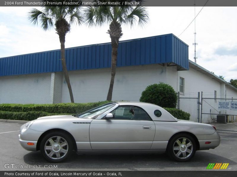 Platinum Silver Metallic / Black Ink 2004 Ford Thunderbird Premium Roadster