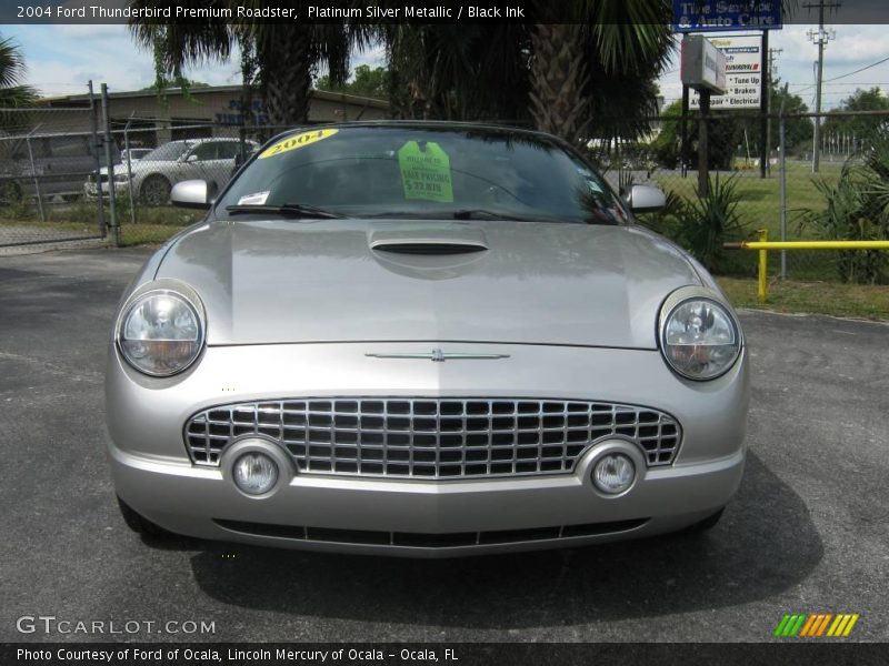 Platinum Silver Metallic / Black Ink 2004 Ford Thunderbird Premium Roadster