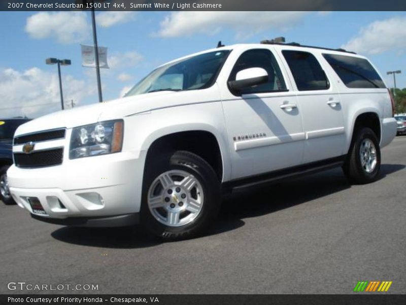 Summit White / Light Cashmere 2007 Chevrolet Suburban 1500 LT 4x4