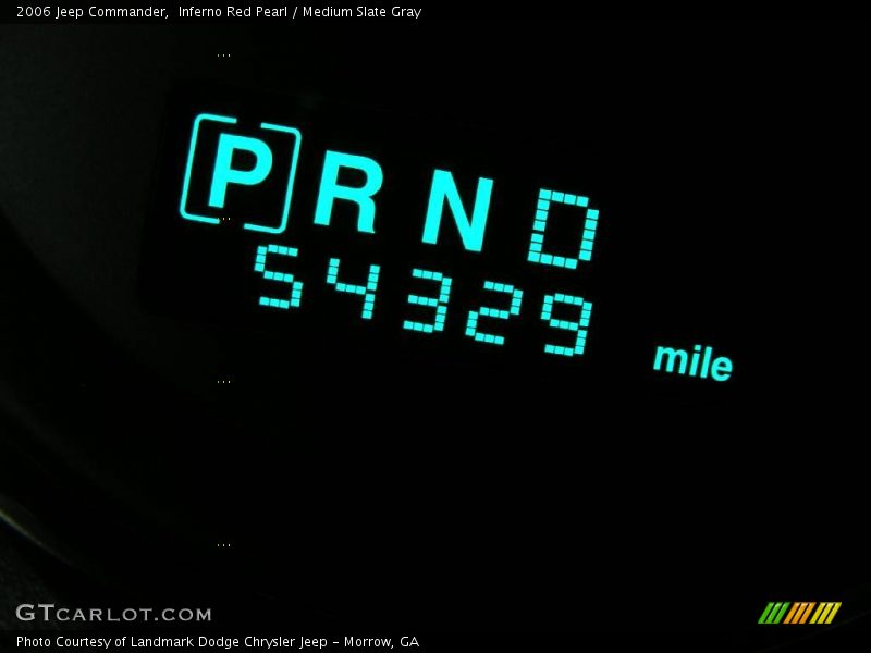 Inferno Red Pearl / Medium Slate Gray 2006 Jeep Commander