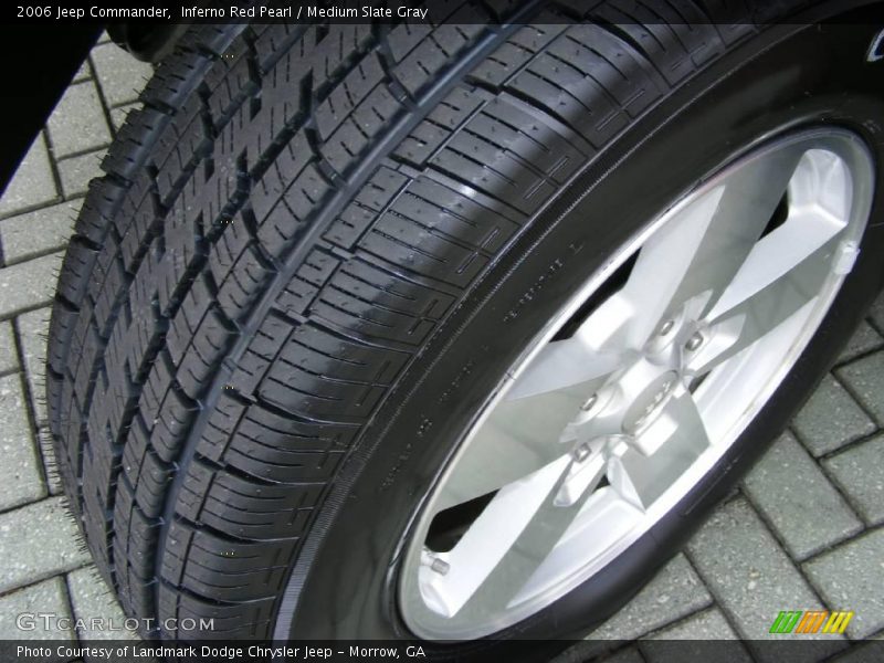 Inferno Red Pearl / Medium Slate Gray 2006 Jeep Commander