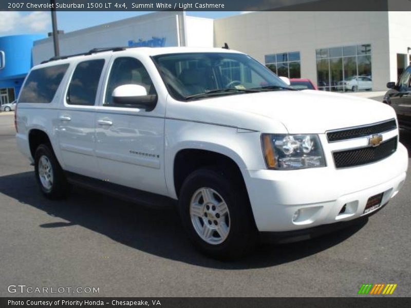 Summit White / Light Cashmere 2007 Chevrolet Suburban 1500 LT 4x4