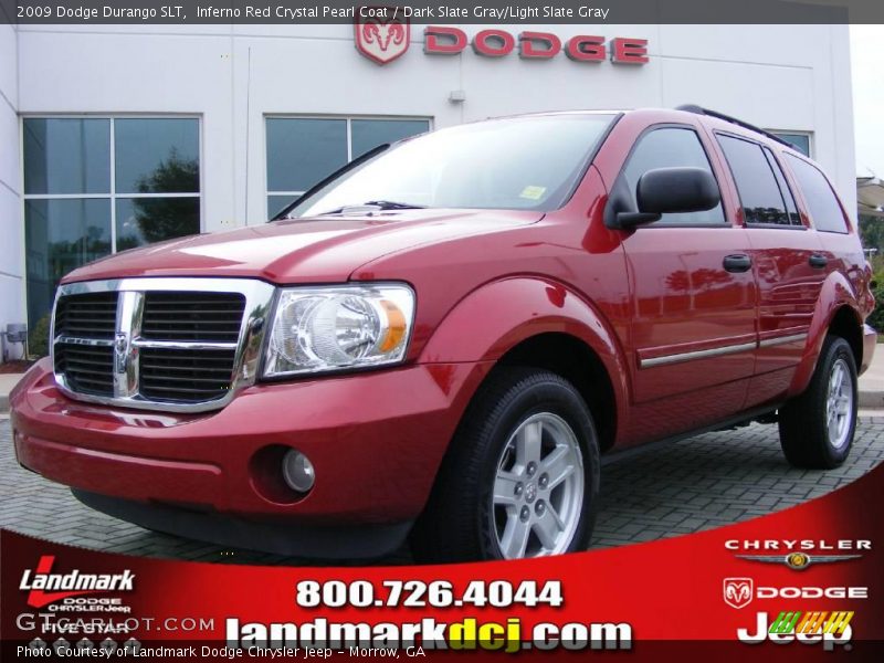 Inferno Red Crystal Pearl Coat / Dark Slate Gray/Light Slate Gray 2009 Dodge Durango SLT