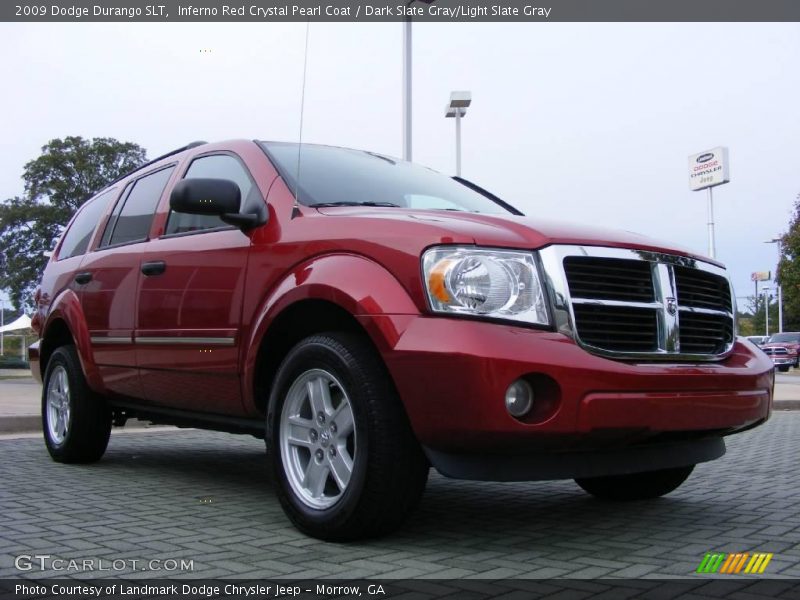Inferno Red Crystal Pearl Coat / Dark Slate Gray/Light Slate Gray 2009 Dodge Durango SLT