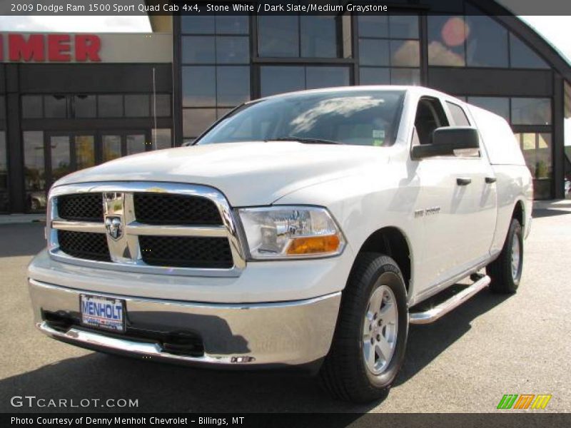 Stone White / Dark Slate/Medium Graystone 2009 Dodge Ram 1500 Sport Quad Cab 4x4