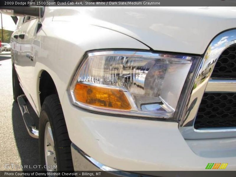 Stone White / Dark Slate/Medium Graystone 2009 Dodge Ram 1500 Sport Quad Cab 4x4