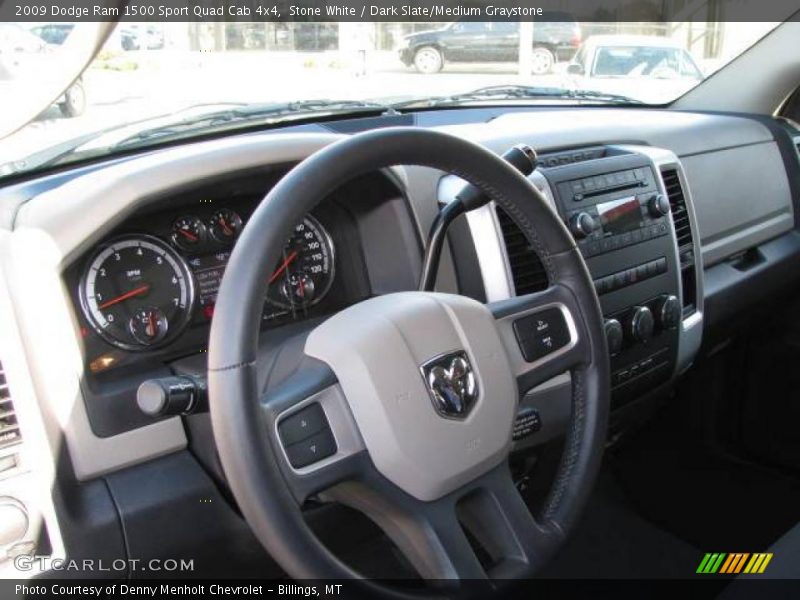 Stone White / Dark Slate/Medium Graystone 2009 Dodge Ram 1500 Sport Quad Cab 4x4