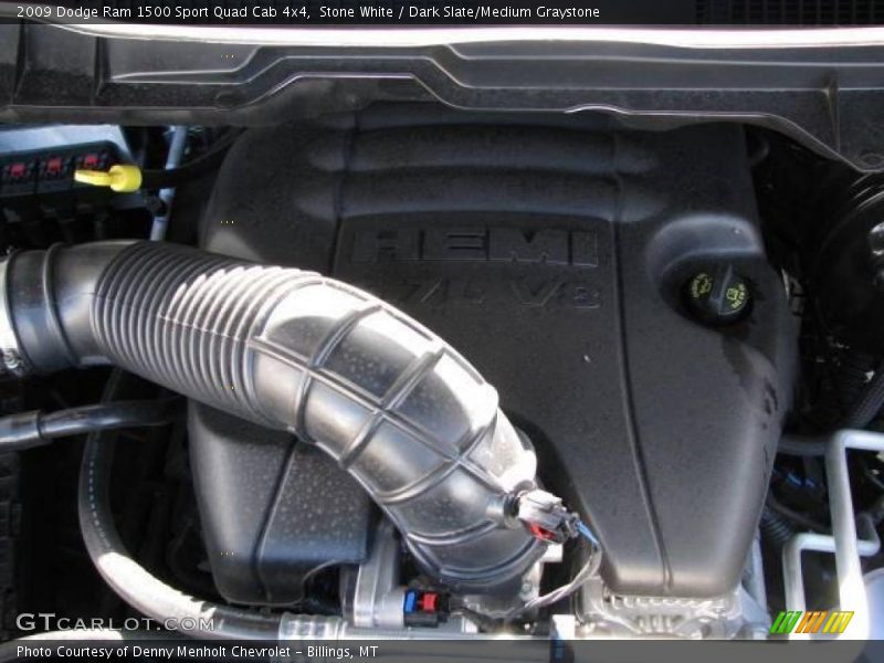 Stone White / Dark Slate/Medium Graystone 2009 Dodge Ram 1500 Sport Quad Cab 4x4