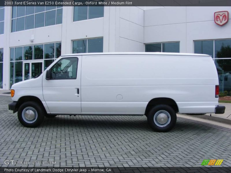 Oxford White / Medium Flint 2003 Ford E Series Van E250 Extended Cargo
