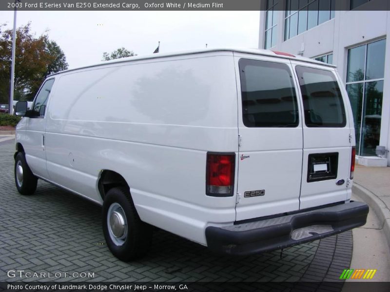 Oxford White / Medium Flint 2003 Ford E Series Van E250 Extended Cargo