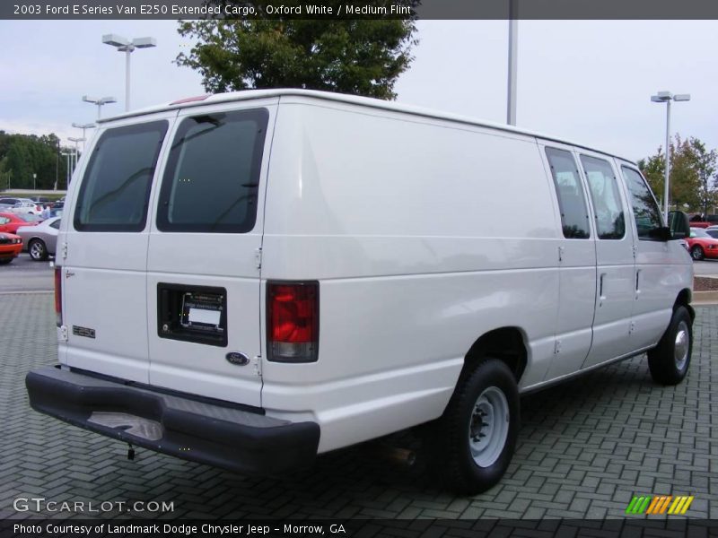 Oxford White / Medium Flint 2003 Ford E Series Van E250 Extended Cargo