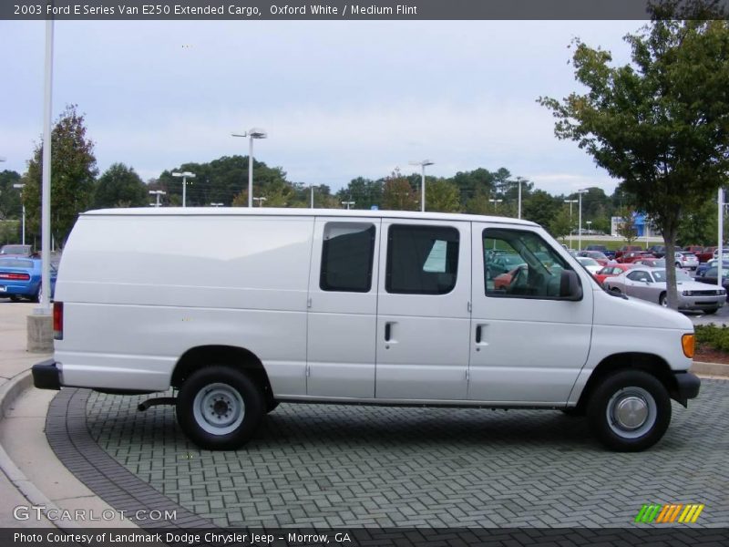 Oxford White / Medium Flint 2003 Ford E Series Van E250 Extended Cargo