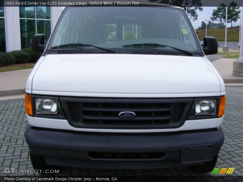 Oxford White / Medium Flint 2003 Ford E Series Van E250 Extended Cargo