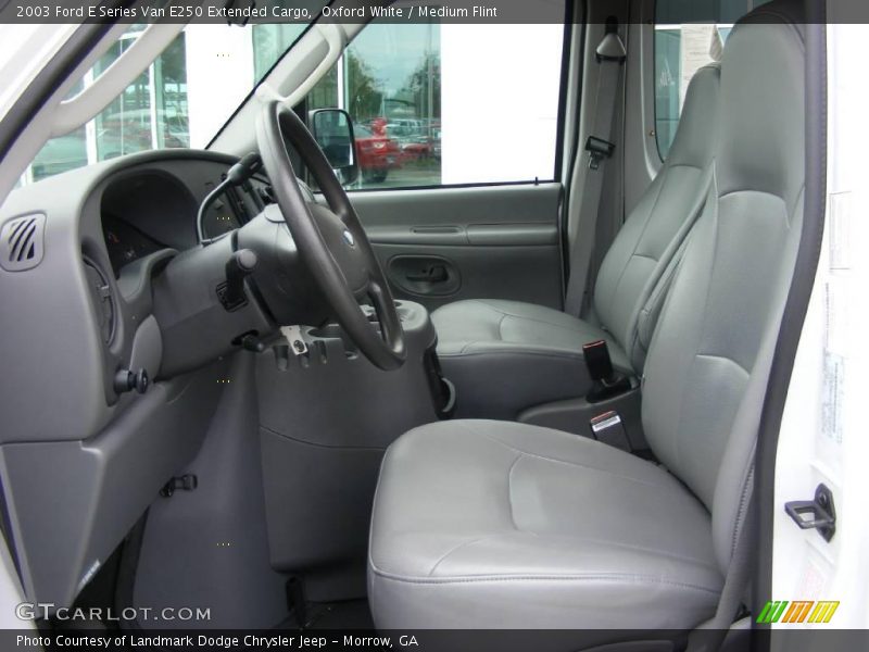 Oxford White / Medium Flint 2003 Ford E Series Van E250 Extended Cargo