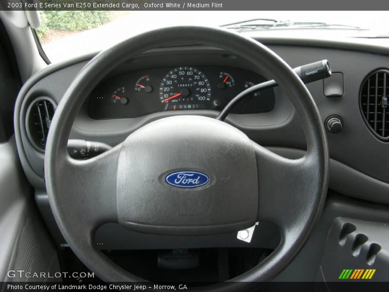 Oxford White / Medium Flint 2003 Ford E Series Van E250 Extended Cargo