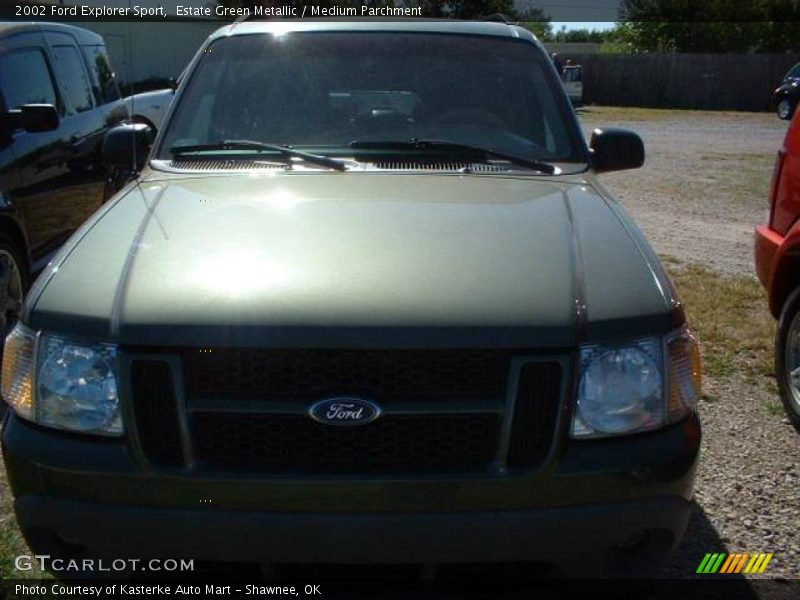 Estate Green Metallic / Medium Parchment 2002 Ford Explorer Sport