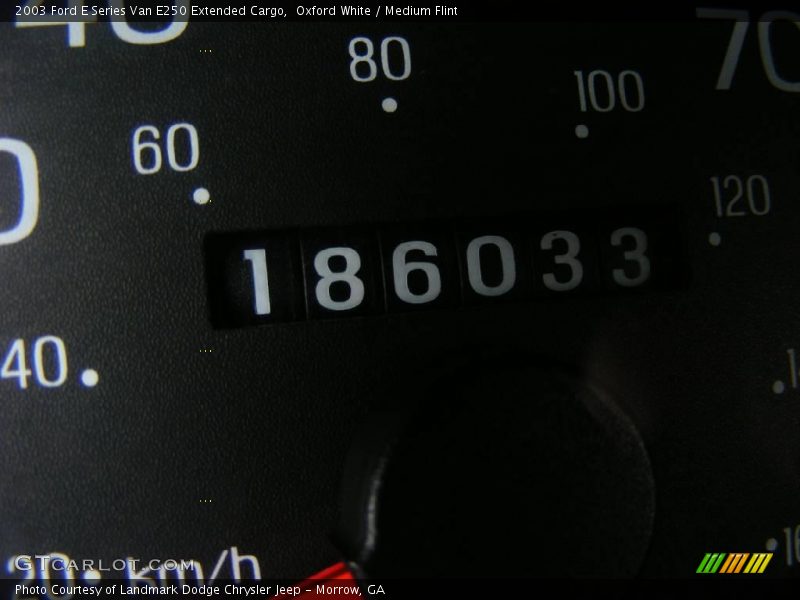 Oxford White / Medium Flint 2003 Ford E Series Van E250 Extended Cargo