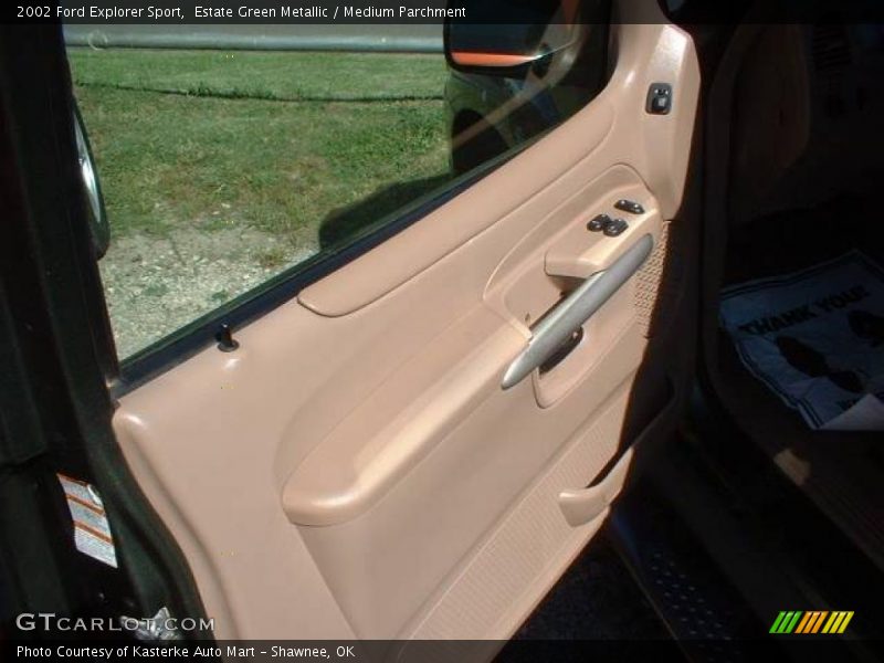 Estate Green Metallic / Medium Parchment 2002 Ford Explorer Sport