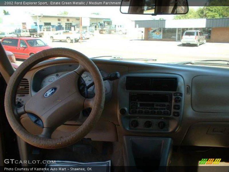 Estate Green Metallic / Medium Parchment 2002 Ford Explorer Sport