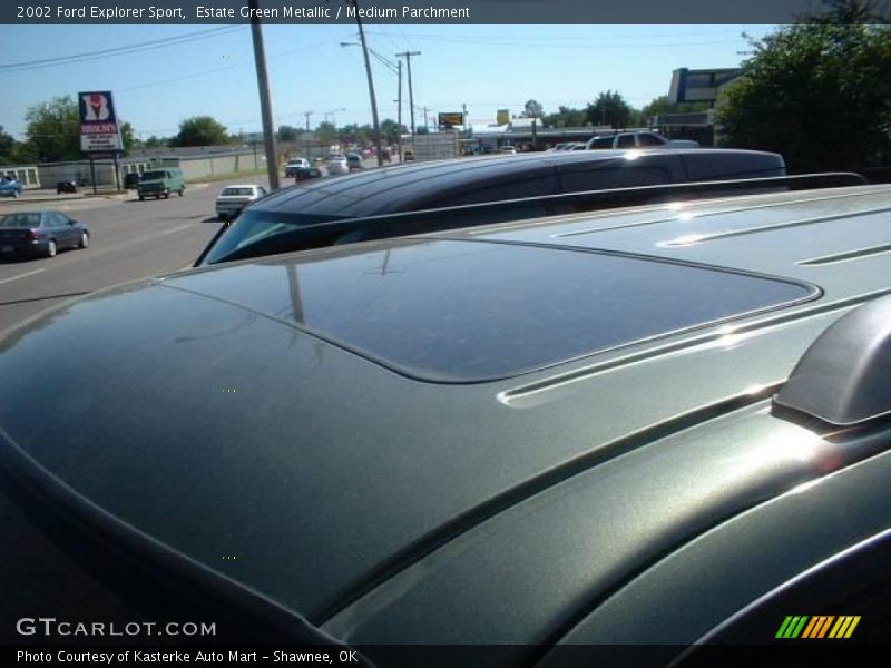 Estate Green Metallic / Medium Parchment 2002 Ford Explorer Sport