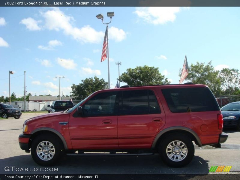 Laser Red / Medium Graphite 2002 Ford Expedition XLT