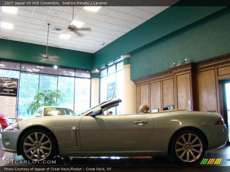 Seafrost Metallic / Caramel 2007 Jaguar XK XK8 Convertible