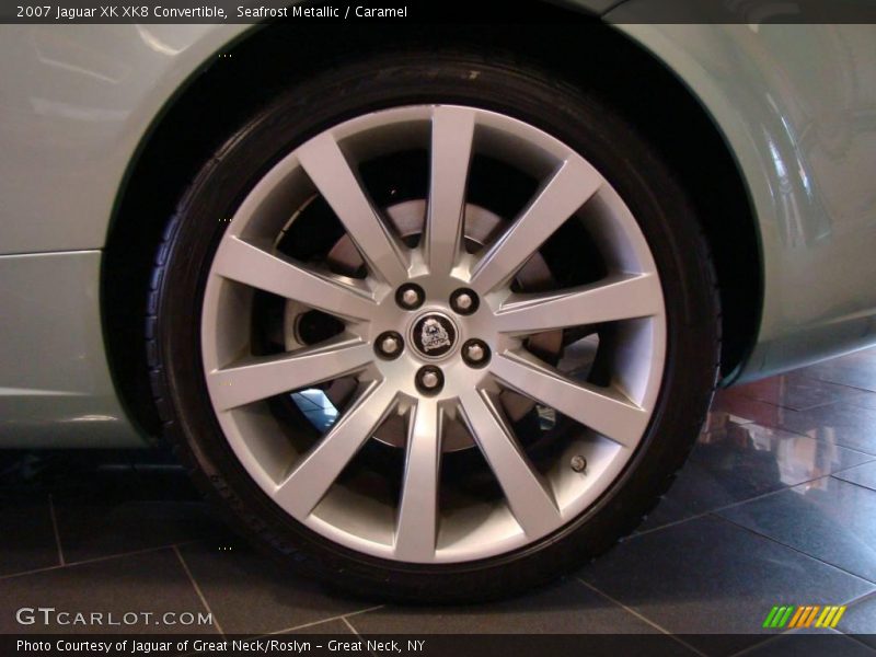 Seafrost Metallic / Caramel 2007 Jaguar XK XK8 Convertible