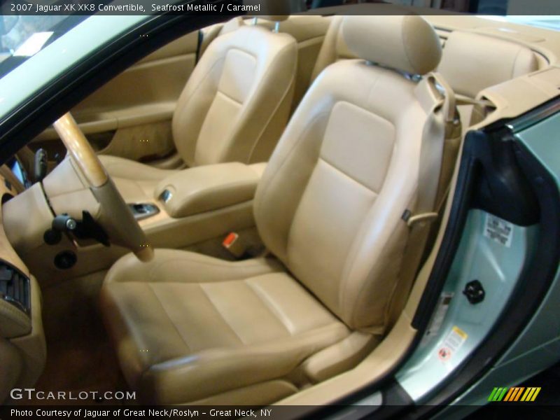 Seafrost Metallic / Caramel 2007 Jaguar XK XK8 Convertible