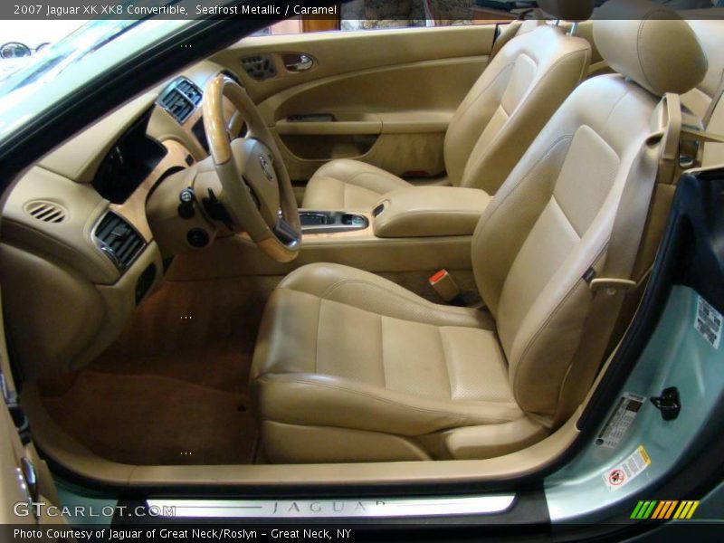 Seafrost Metallic / Caramel 2007 Jaguar XK XK8 Convertible