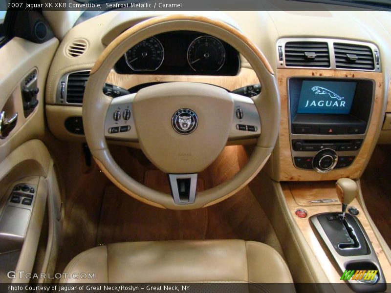 Seafrost Metallic / Caramel 2007 Jaguar XK XK8 Convertible