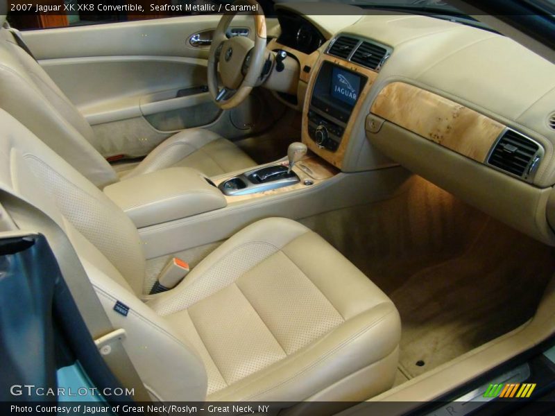 Seafrost Metallic / Caramel 2007 Jaguar XK XK8 Convertible