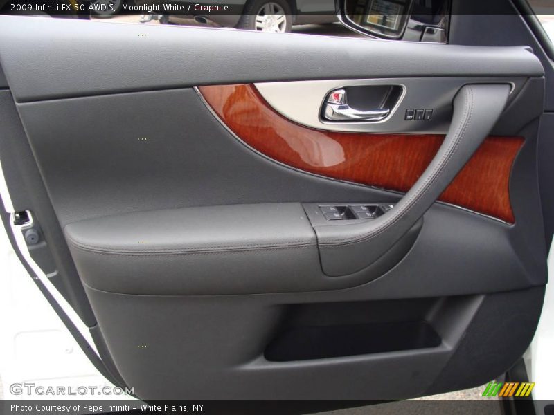 Moonlight White / Graphite 2009 Infiniti FX 50 AWD S