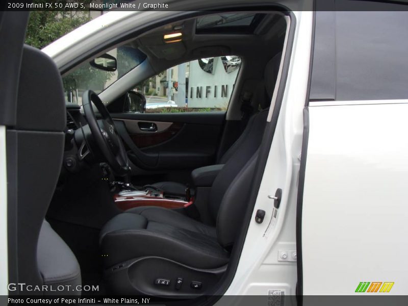 Moonlight White / Graphite 2009 Infiniti FX 50 AWD S
