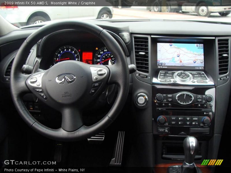 Moonlight White / Graphite 2009 Infiniti FX 50 AWD S