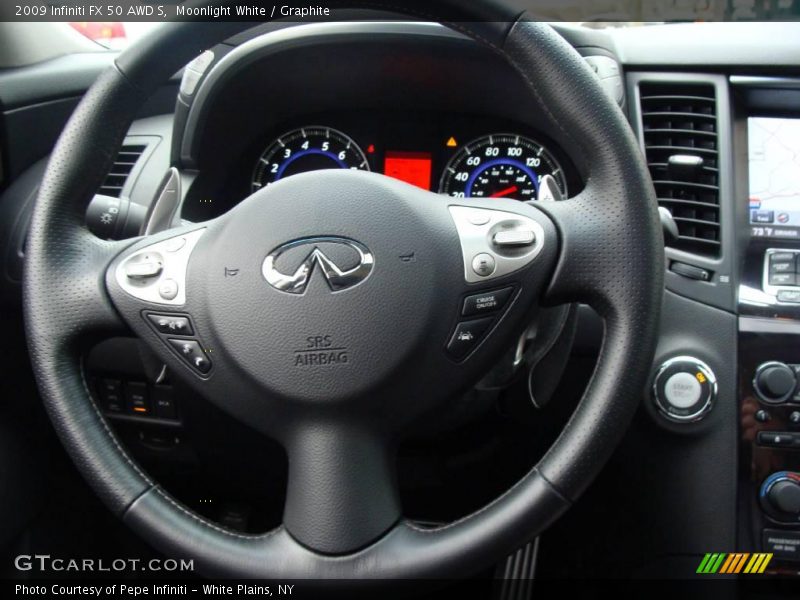 Moonlight White / Graphite 2009 Infiniti FX 50 AWD S