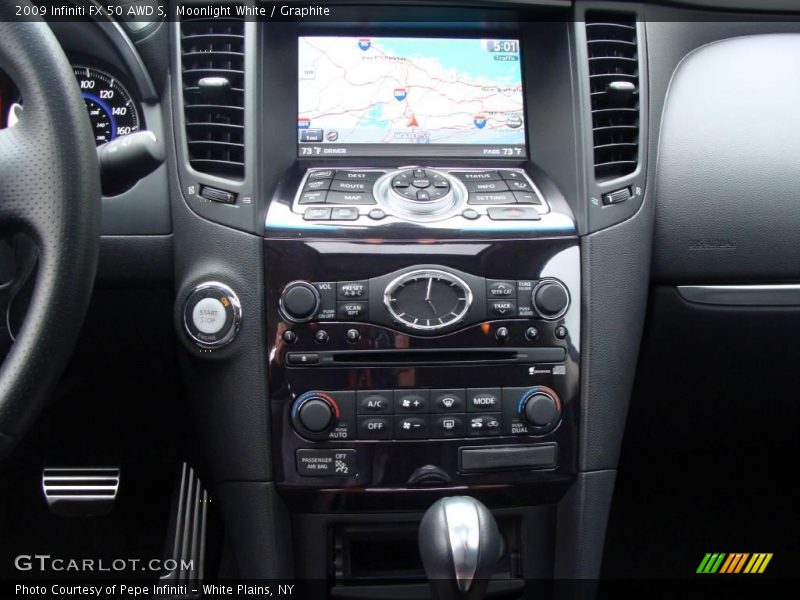 Moonlight White / Graphite 2009 Infiniti FX 50 AWD S